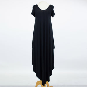 Side Slit Short Sleeve Casual Maxi Dress – StyleSpect